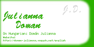 julianna doman business card
